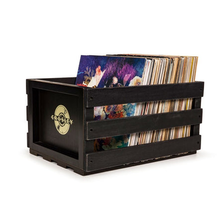 Crosley: Record Storage Crate - Black - AC1004A-BK [Electronics] Electronics Crosley   