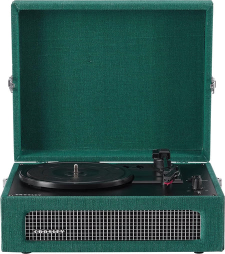 Crosley: Voyager Vintage 3-Speed Bluetooth In/Out Vinyl Record Player Turntable - Dark Aegean - CR8017B-DA [Electronics] Electronics Crosley