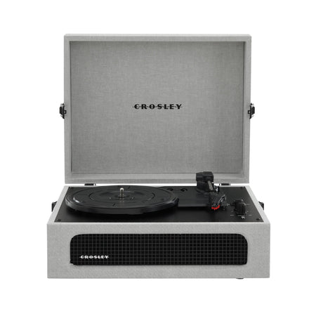 Crosley Voyager Vintage 3-Speed Bluetooth In/Out Vinyl Record Player Turntable - Grey - CR8017B-GY [Electronics] Electronics Crosley   