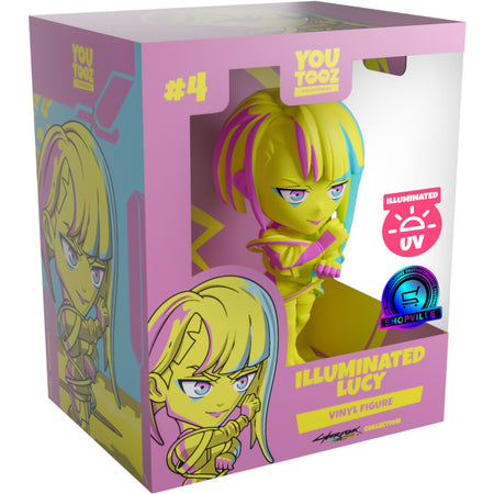 Youtooz x Shopville Exclusive: Cyberpunk Edgerunners Collection - Illuminated Lucy Vinyl Figure #4 [Limited Edition - 500 Made Only!] Toys & Games Youtooz