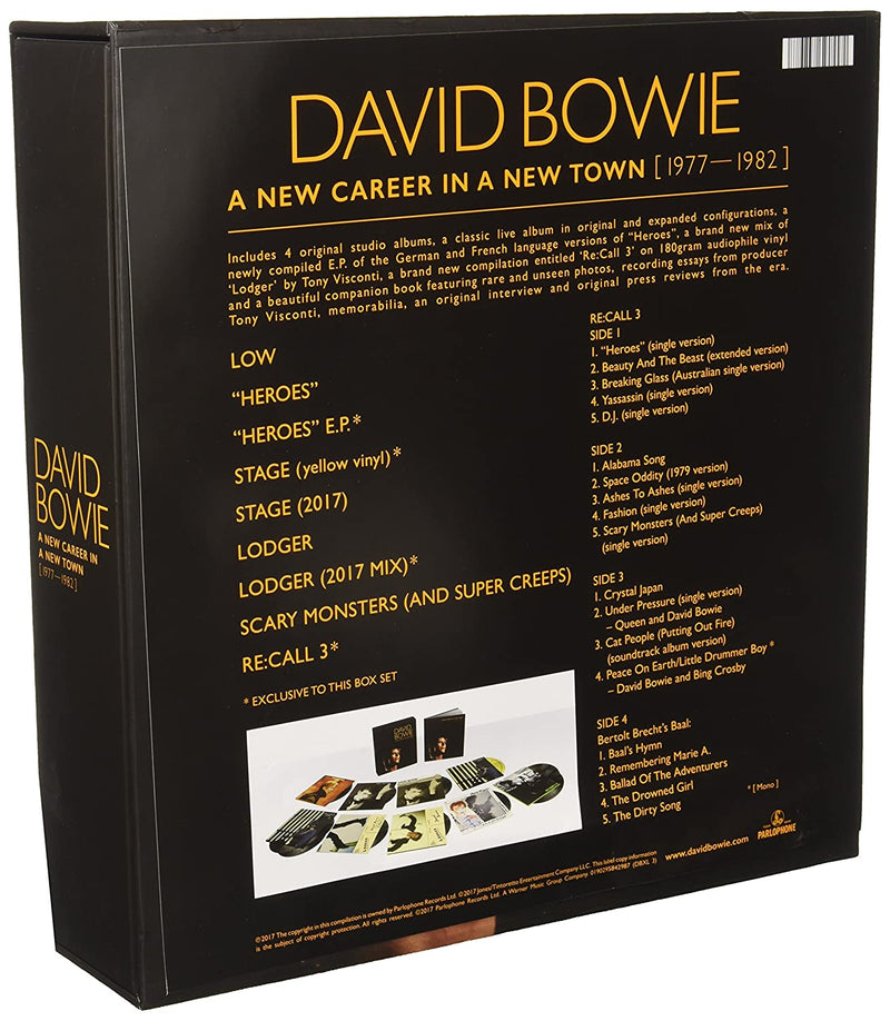 David Bowie - A New Career In A New Town Vinyl Box Set [Audio Vinyl] Audio CD/Vinyl Parlophone   