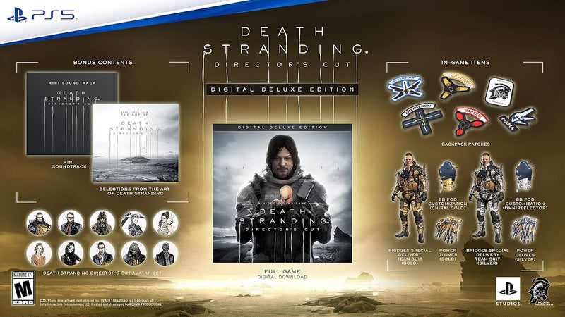 Death Stranding Directors Cut [PlayStation 5] PlayStation 5 Video Game Kojima Productions   