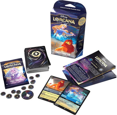 Disney Lorcana Trading Card Game: The First Chapter - Sapphire and Steel Starter Deck Card Game Ravensburger   