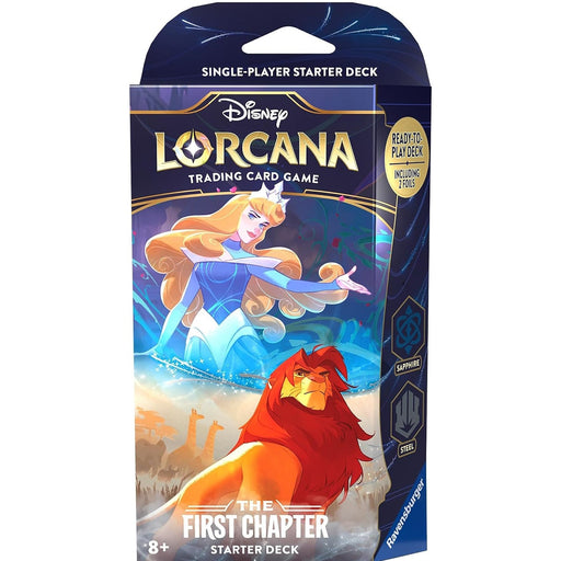 Disney Lorcana Trading Card Game: The First Chapter - Sapphire and Steel Starter Deck Card Game Ravensburger   