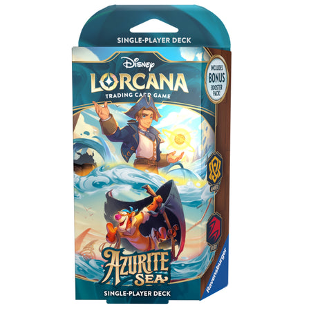 Disney Lorcana Trading Card Game: Azurite Sea Starter Deck - Amber & Ruby Card Game Ravensburger   