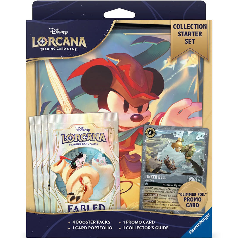 Disney Lorcana TCG: Collection Starter Set - 4 Packs Card Game Ravensburger