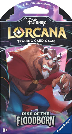 Disney Lorcana Trading Card Game: Rise of The Floodborn Sleeved Booster Pack - 1 Random Pack Card Game Ravensburger   