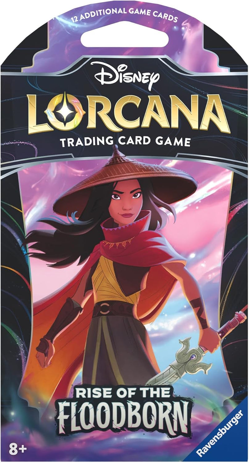 Disney Lorcana Trading Card Game: Rise of The Floodborn Sleeved Booster Pack - 1 Random Pack Card Game Ravensburger   