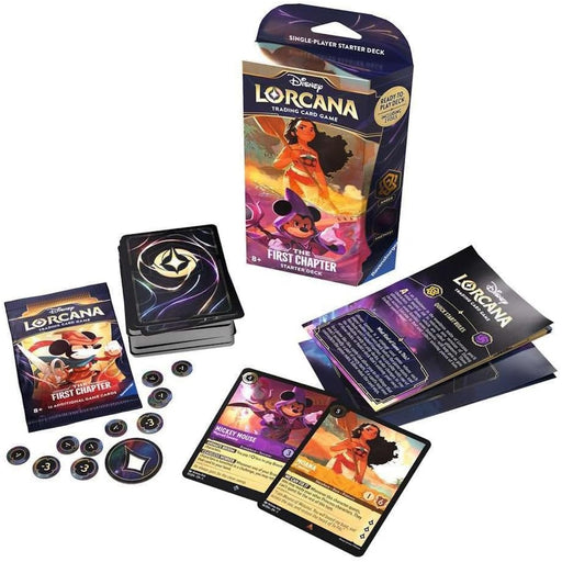 Disney Lorcana Trading Card Game: The First Chapter - Amber & Amethyst Starter Deck Card Game Ravensburger   