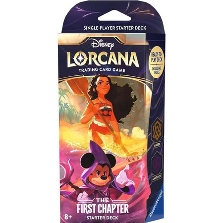 Disney Lorcana Trading Card Game: The First Chapter - Amber & Amethyst Starter Deck Card Game Ravensburger   