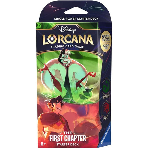 Disney Lorcana Trading Card Game: The First Chapter - Emerald & Ruby Starter Deck Card Game Ravensburger   