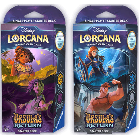 Disney Lorcana Trading Card Game: Ursula's Return Starter Deck Card Game Ravensburger Disney Lorcana Trading Card Game: Ursula's Return Starter Deck Bundle  