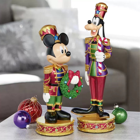 Disney Christmas Mickey & Goofy Nutcrackers [Memorabilia] Memorabilia Disney   