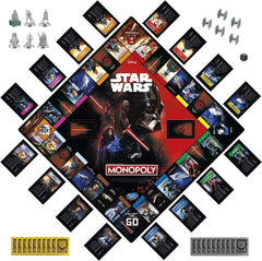 Monopoly: Disney Star Wars - Dark Side Edition [Board Game, 2-5 Players] Board Game Hasbro   