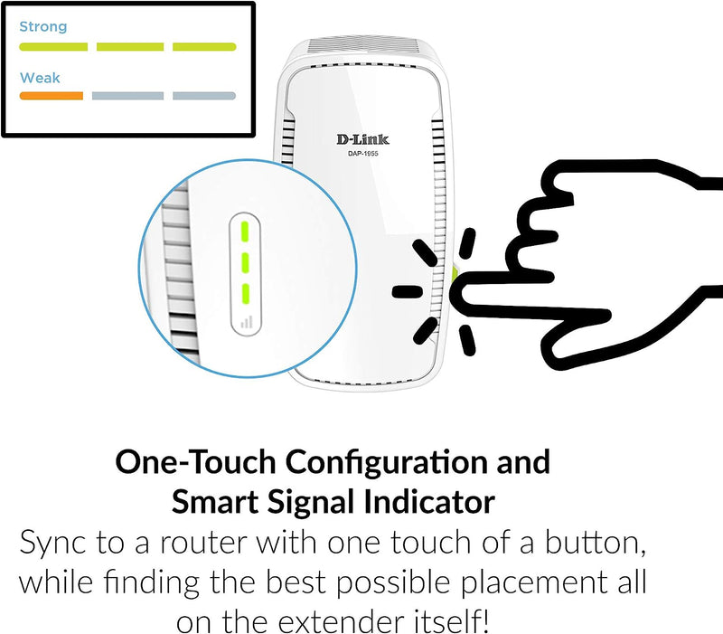 D-Link AC1900 Mesh Wi-Fi Range Extender - DAP-1955-US [Electronics] Electronics D-Link   