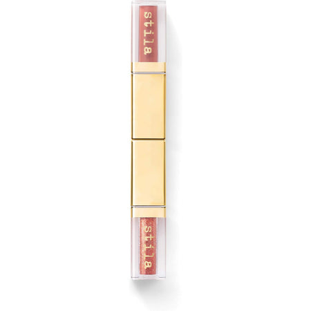 Stila Double Dip Suede Shade and Glitter & Glow Liquid Eye Shadows - Hot Tamale 2.25 ml / 0.07 Oz [Beauty] Beauty Stila Cosmetics   