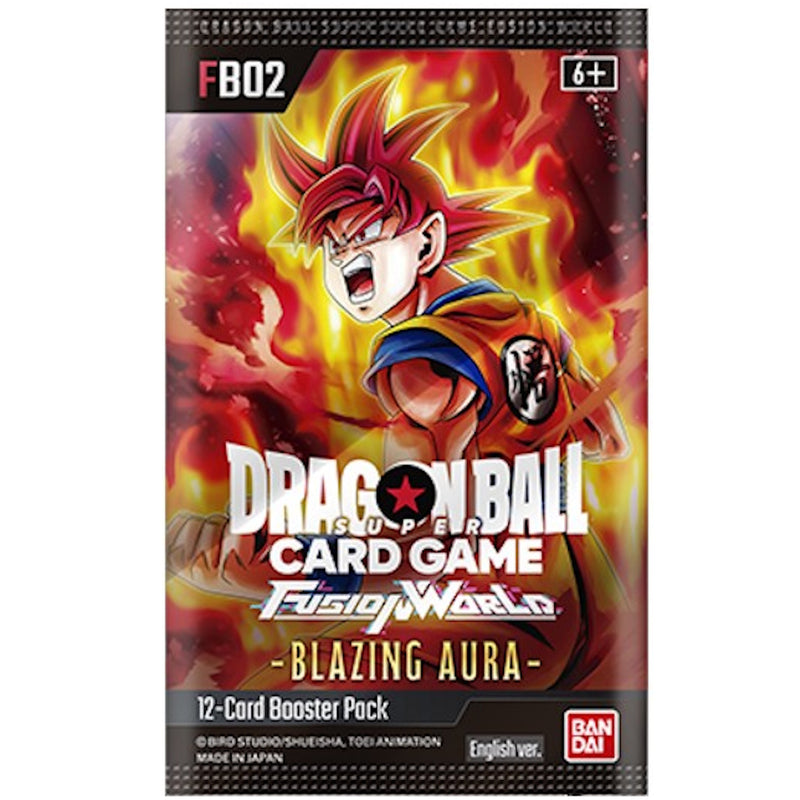 Dragon Ball Super TCG: Fusion World Blazing Aura Booster Pack (FB-02) Card Game Bandai Namco
