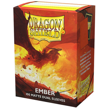 Dragon Shield Sleeves Dual Matte Ember - 100 Sleeves Card Game Accessories Dragon Shield