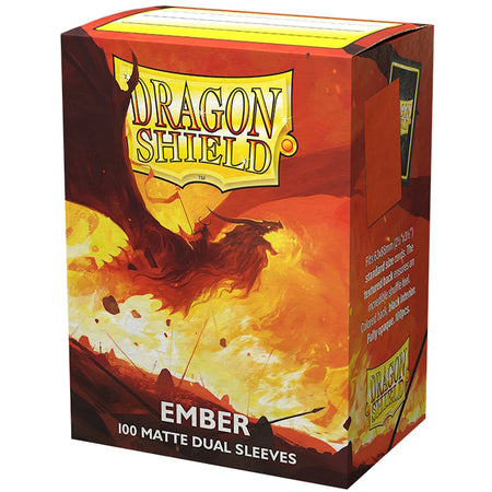 Dragon Shield Sleeves Dual Matte Ember - 100 Sleeves Card Game Accessories Dragon Shield