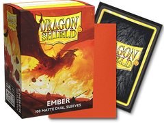 Dragon Shield Sleeves Dual Matte Ember - 100 Sleeves Card Game Accessories Dragon Shield