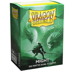 Dragon Shield Sleeves Dual Matte Might - 100 Sleeves Card Game Accessories Dragon Shield