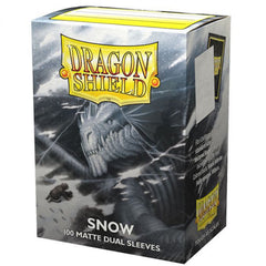 Dragon Shield Sleeves Dual Matte Snow - 100 Sleeves Card Game Accessories Dragon Shield