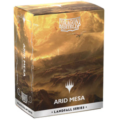 Dragon Shield Sleeves: Magic The Gathering Landfall Series [Arid Mesa] - 100 Standard Size Sleeves Card Game Accessories Dragon Shield