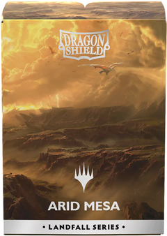 Dragon Shield Sleeves: Magic The Gathering Landfall Series [Arid Mesa] - 100 Standard Size Sleeves Card Game Accessories Dragon Shield