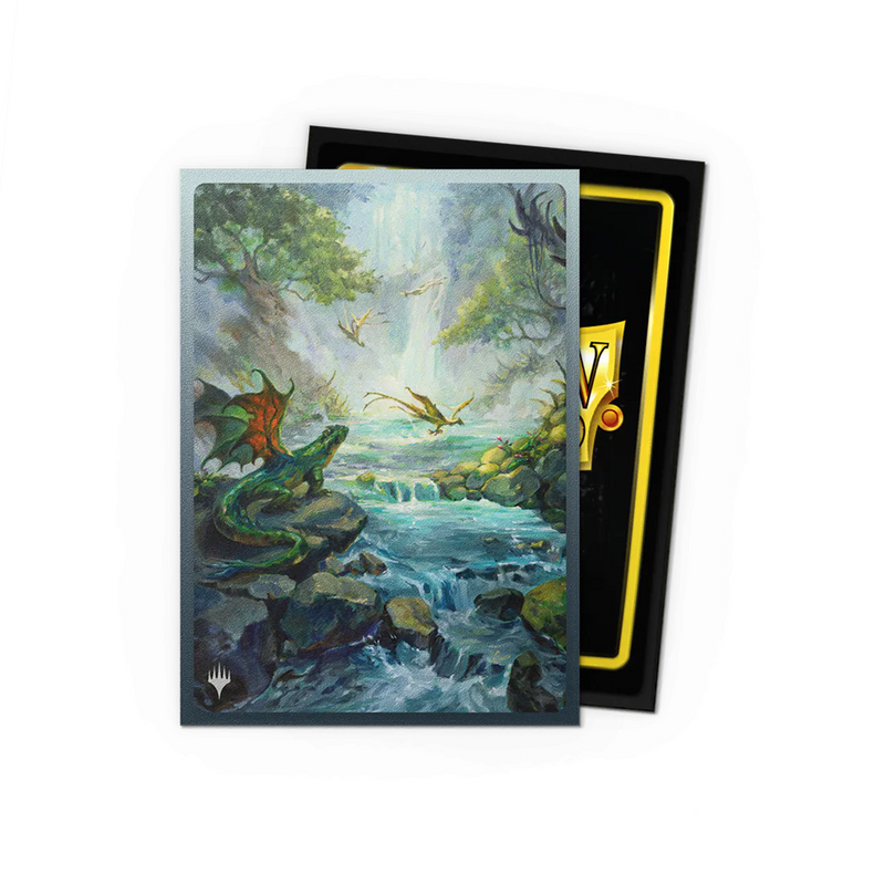 Dragon Shield Sleeves: Magic The Gathering Landfall Series [Misty Rainforest] - 100 Standard Size Sleeves Card Game Accessories Dragon Shield