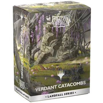 Dragon Shield Sleeves: Magic The Gathering Landfall Series [Verdant Catacombs] - 100 Standard Size Sleeves Card Game Accessories Dragon Shield