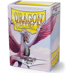 Dragon Shield Sleeves: Matte Pink - 100 Standard Size Sleeves Card Game Dragon Shield   