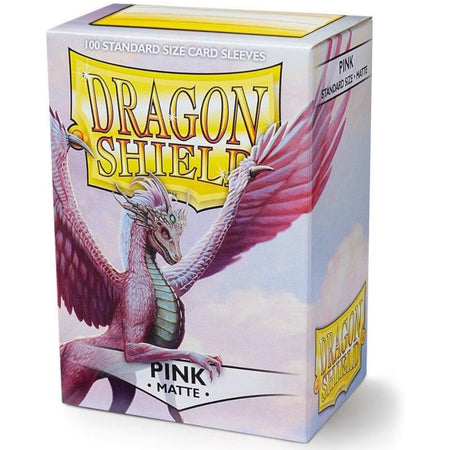 Dragon Shield Sleeves: Matte Pink - 100 Standard Size Sleeves Card Game Dragon Shield   