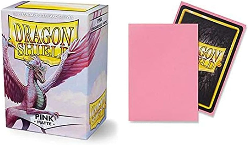 Dragon Shield Sleeves: Matte Pink - 100 Standard Size Sleeves Card Game Dragon Shield   