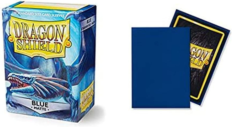 Dragon Shield Sleeves: Matte Blue - 100 Standard Size Sleeves Card Game Dragon Shield   