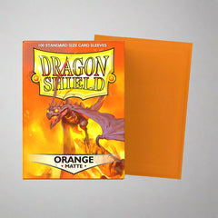 Dragon Shield Sleeves: Matte Orange - 100 Standard Size Sleeves Card Game Dragon Shield   