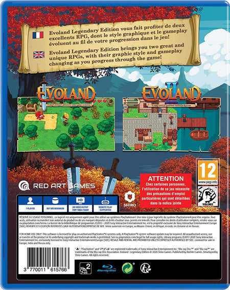 Evoland: Legendary Edition [PlayStation 4] PlayStation 4 Video Game Red Art Games   