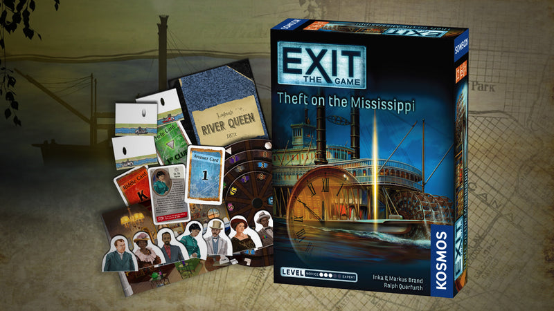 Exit: The Game - Theft on The Mississippi [Board Game, 1-4 Players] Board Game Thames and Kosmos   