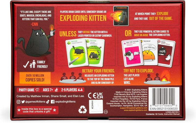 Exploding Kittens [Board Game, 2-5] Board Game Exploding Kittens