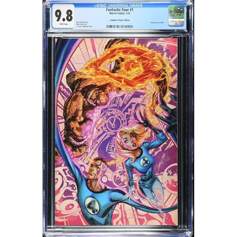 Fantastic Four: #1 [J Scott Campbell CGC 9.8 Virgin - 1:100] 2023