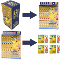 Pokemon TCG: 25th Anniversary Special Case [JPN] - 5 Promo Cards and 20 Packs Card Game Pokemon