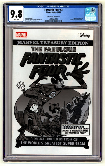 Fantastic Four: #2 [Disney 100 Pastrovicchio CGC 9.8 CVR J - 1:100] 2025 Comics Marvel Comics
