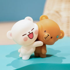 Milk Mocha Bear: Milk Mocha Hugging Figurine Home Decor Milk Mocha Bear