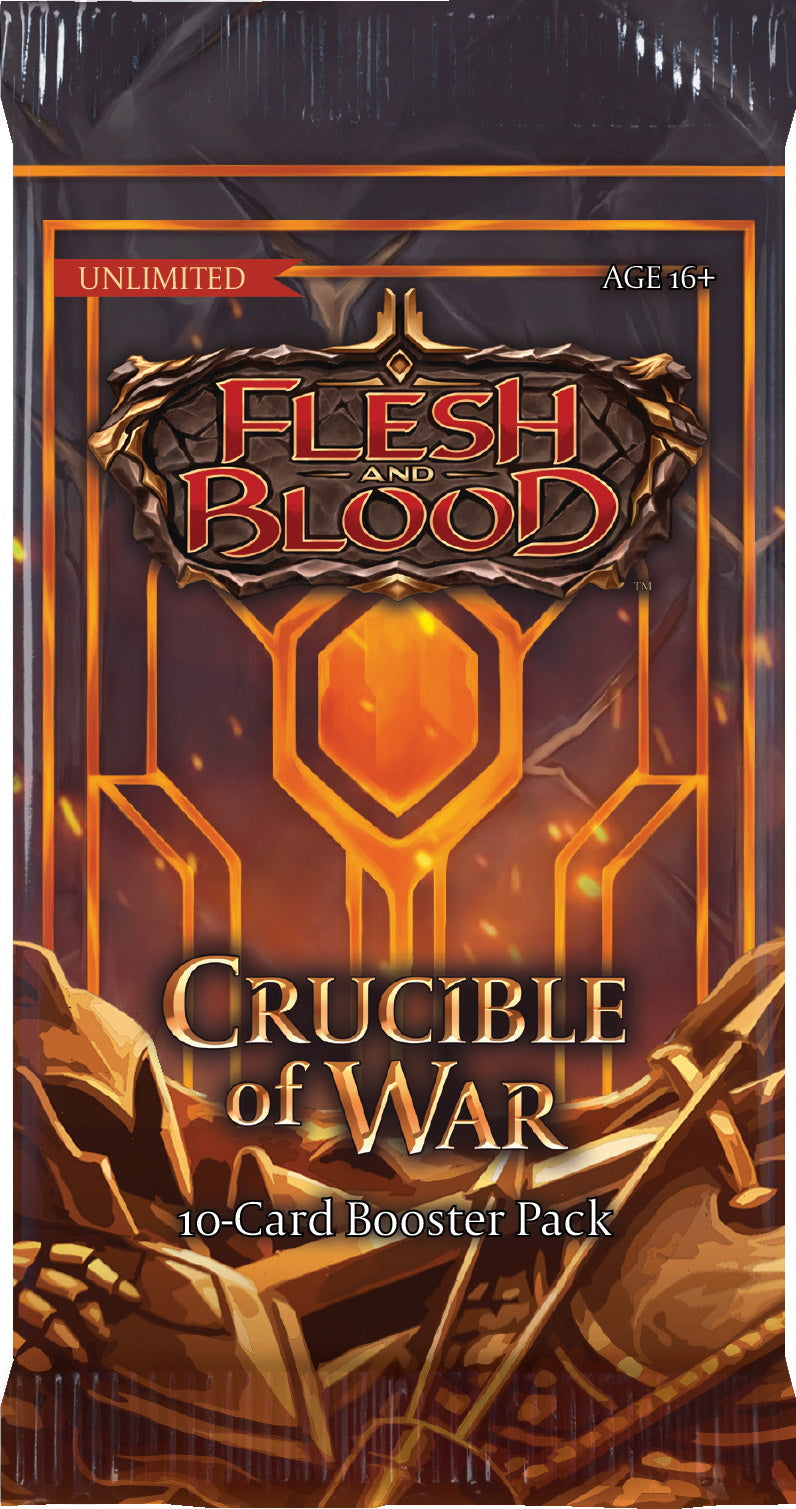 Flesh and Blood TCG: Crucible of War Unlimited Booster Box - 24 Packs Card Game Legend Story Studios   