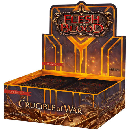 Flesh and Blood TCG: Crucible of War Unlimited Booster Box - 24 Packs Card Game Legend Story Studios   