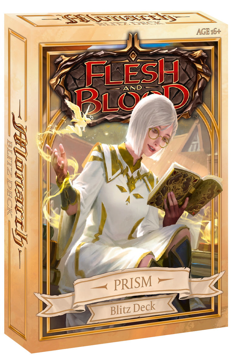 Flesh and Blood TCG: Monarch Blitz Deck Display Box - 8 Decks Card Game Legend Story Studios   