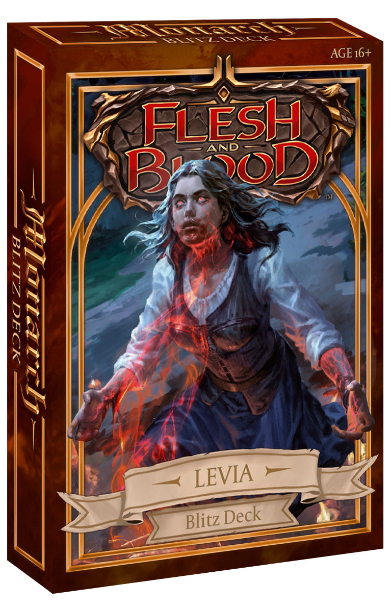 Flesh and Blood TCG: Monarch Blitz Deck Display Box - 8 Decks Card Game Legend Story Studios   