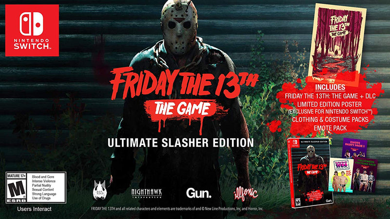 Friday the 13th: The Game - Ultimate Slasher Edition [Nintendo Switch] Nintendo Switch Video Game Nighthawk Interactive   