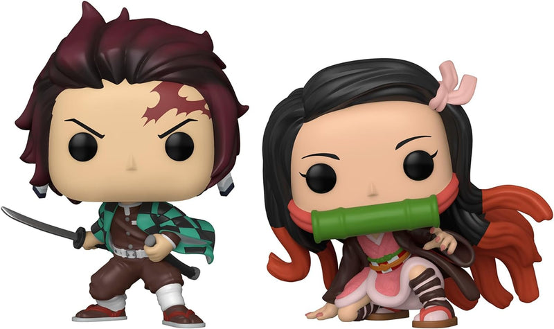 Funko POP! Animation: Demon Slayer Tanjiro & Nezuko Vinyl Figure [Toys, Ages 6+, #867/868] Toys & Games Funko   