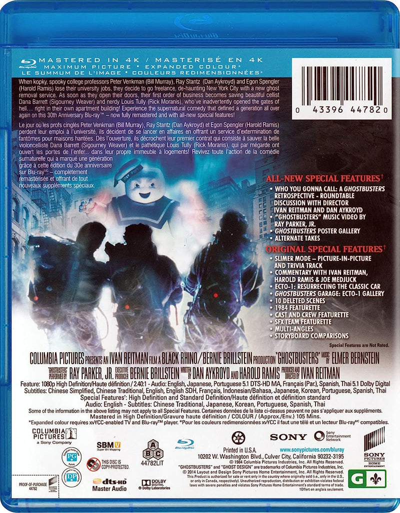 Ghostbusters [Blu-ray] DVDs & Blu-Rays Sony Pictures   