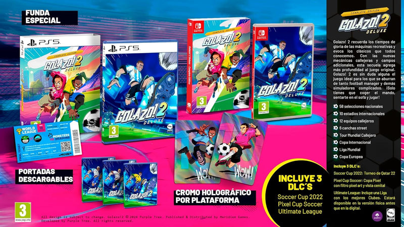 Golazo! 2 Deluxe - Complete Edition [PlayStation 5] PlayStation 5 Video Game MDM Meridiem Games   